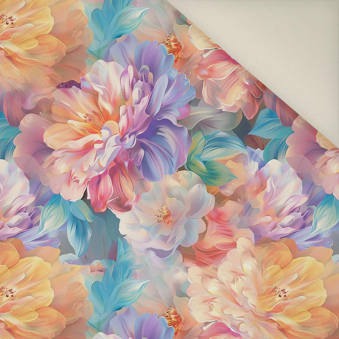 PASTEL FLOWERS WZ.19- Polster- Velours