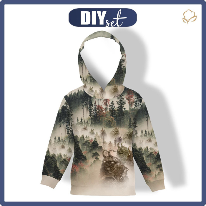 KID'S HOODIE (ALEX) - WĘDROWCY LOSU BEASTS - sewing set (134/140)
