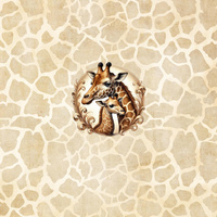 CUTE ANIMALS wz.11 - panel (60cm x 50cm) teplákovina počesaná s elastanem ITY