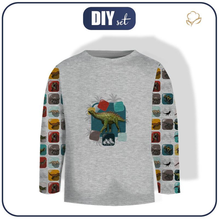 LONGSLEEVE - DLAŽDICE DINO VZ. 6 - single jersey (122/128)