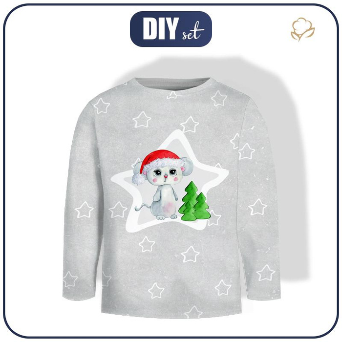 LONGSLEEVE - ZIMNÍ MYŠ BLANKA - single jersey (98/104)