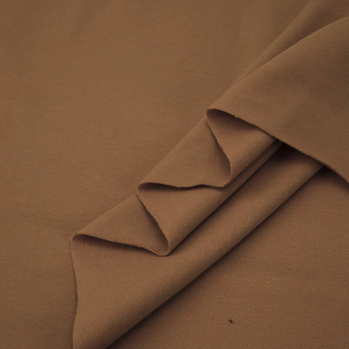 D-10 Karamel - teplákovina s elastanem PE260