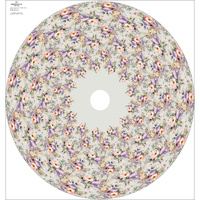VINTAGE FLOWERS - circle skirt panel D