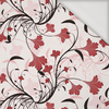 LEAVES pat. 4 (red) - Viscose jersey