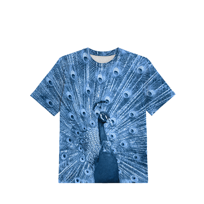 2-PACK - KINDER T-SHIRT - PFAU UND EISVOGEL - Nähset (140/146)