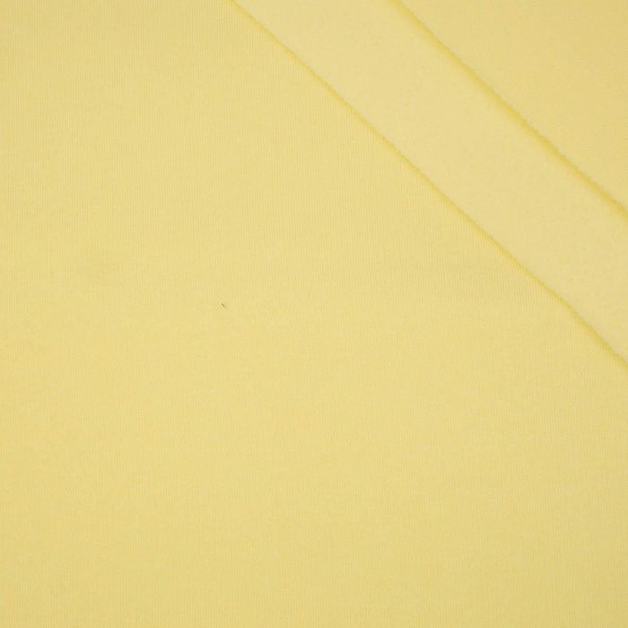Silná teplákovina počesaná D300 - BUTTER YELLOW (D-173)