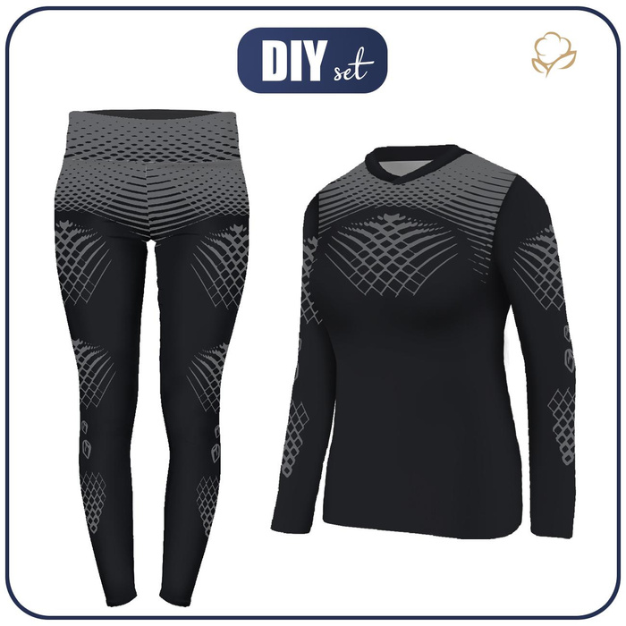 THERMO KOMPLET DAMSKI (JANE) - GYM HERO - zestaw do uszycia M