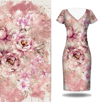 WATERCOLOR FLOWERS MS. 6 - Kleid-Panel