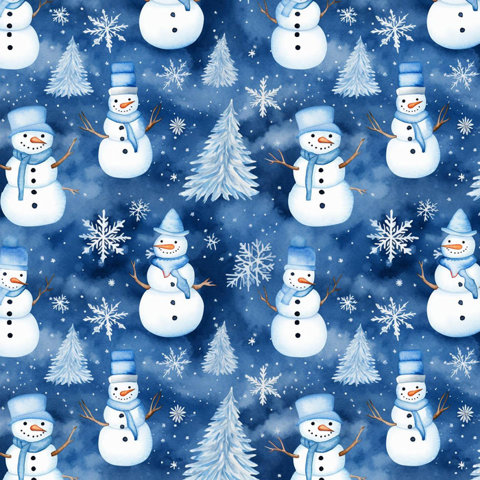 WATERCOLOR WINTER PAT. 1 - light brushed knitwear