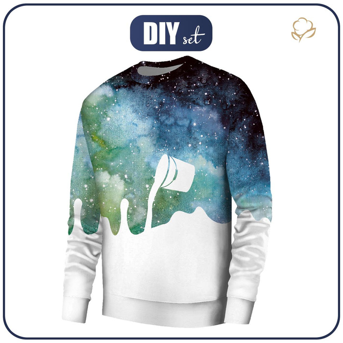 MEN’S SWEATSHIRT (OREGON) BASIC - GALACTIC JOURNEY pat. 3 - sewing set