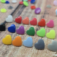 Druckknöpfe KAM Herzen 12mm (10 Sets) - Farbe nach Wahl