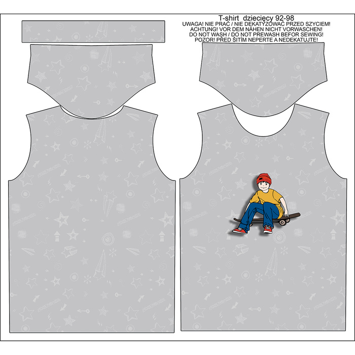 KINDER T-SHIRT- NOEL / grau - Single Jersey (140/146)