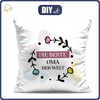 PILLOW 45X45 - DIE BESTE OMA DER WELT / pink - sewing set