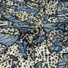 SPOTS / blue - crushed chiffon