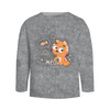 Longsleeve - KOTY / meow (KOCI ŚWIAT) / ACID WASH SZARY - single jersey (98/104)