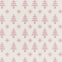 WEIHNACHTSBÄUME UND SCHNEEFLOCKEN / (acid) ecru (NORWEGISCHE MUSTER) - HOME DECOR PREMIUM Webware