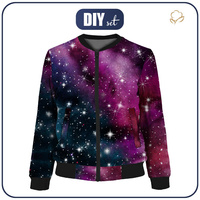 WOMEN’S BOMBER JACKET (KAMA) - WATERCOLOR GALAXY PAT. 8 - sewing set M