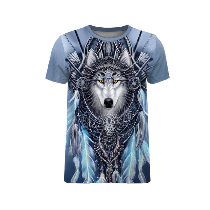 MEN’S T-SHIRT - SPIRIT WOLF - sewing set L