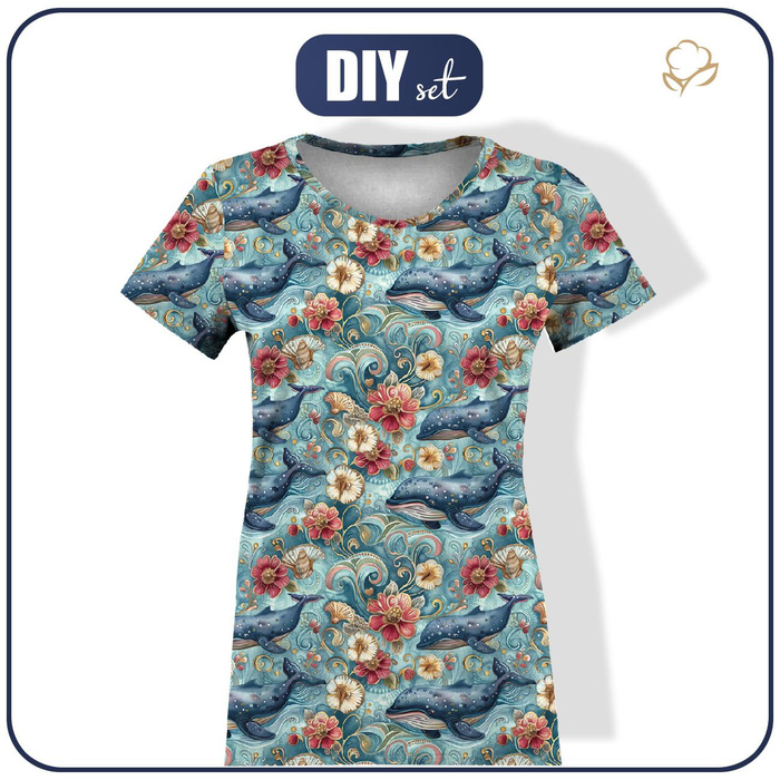 DAMEN T-SHIRT (S) - SEA WORLD m. 3 - Nähset
