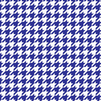 CORNFLOWER HOUNDSTOOTH / WHITE