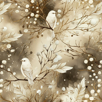 WINTER FOREST WZ. 7- Welur tapicerski