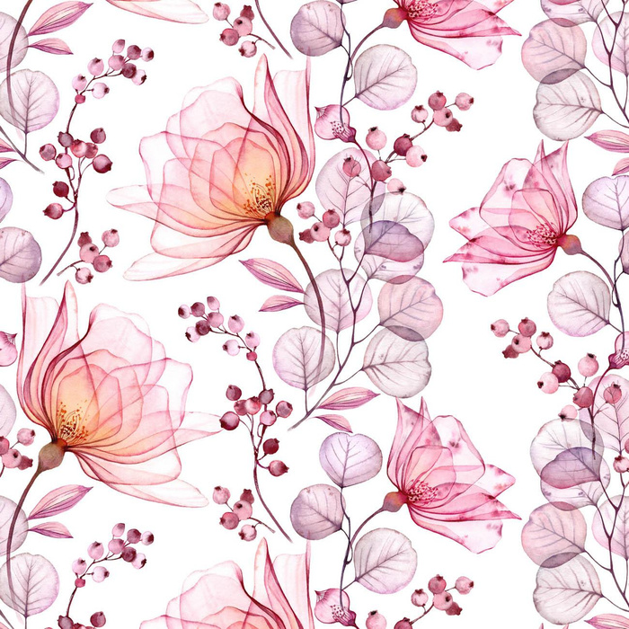 BLUMEN Ms. 4 (rosa) - Nylonstoff PUMI