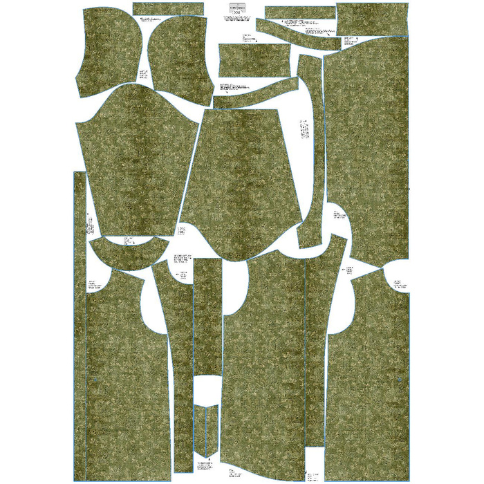 DAMENPARKA (ANNA) - KASTANIENBLÄTTER Ms. 2 / grün (HERBSTFARBEN) - Softshell S