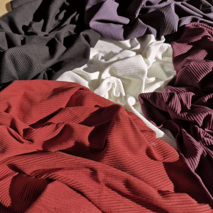 RIB JERSEY - ŚLIWKOWY (plum)