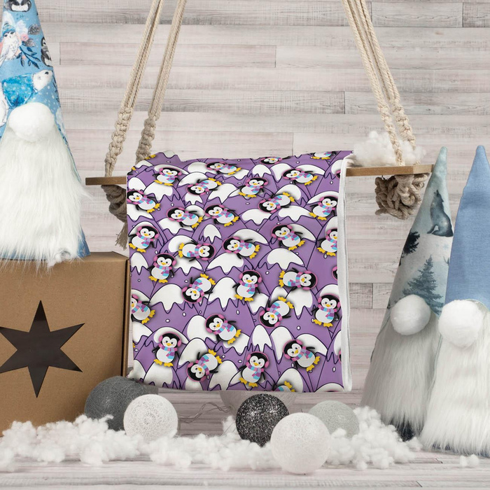 PINGUINE AUF DEN GIPFELN (PINGUINE) - Wintersweat angeraut mit Elastan ITY