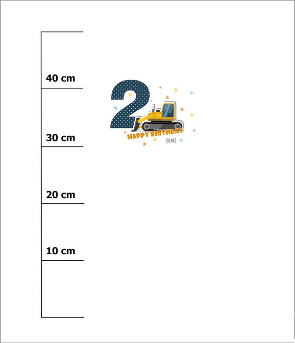 2ST BIRTHDAY / BULLDOZER - SINGLE JERSEY PANEL 