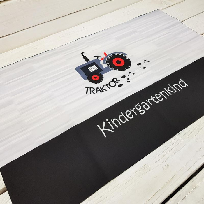 TRACTOR / grey - panel Waterproof woven fabric DE