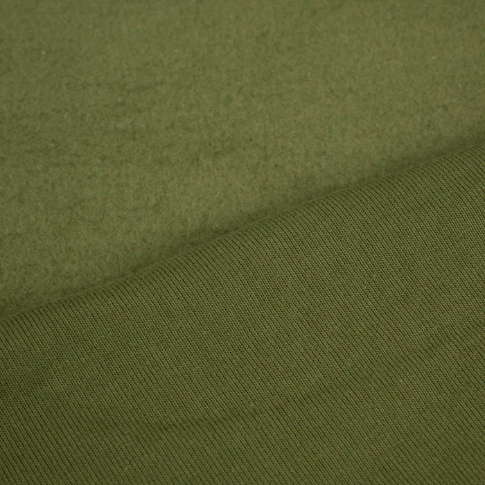 D-13 OLIVE GREEN - thick brushed sweatshirt D300