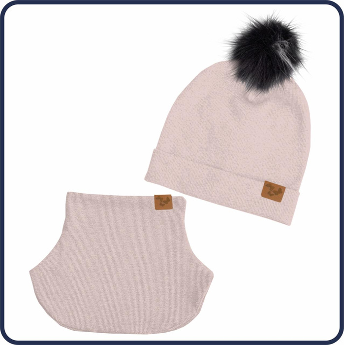 POWDER PINK - Cap and loop creative sewing set