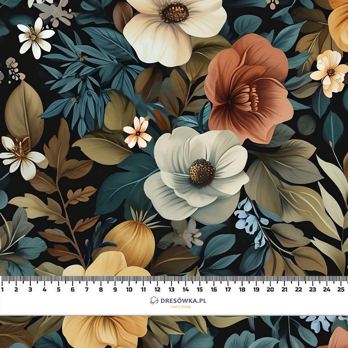 FLOWERS WZ.24 - lehký, česaný úplet