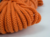 Sznurek bawełniany okrągły 8mm - POMARAŃCZOWY (ORANGE)