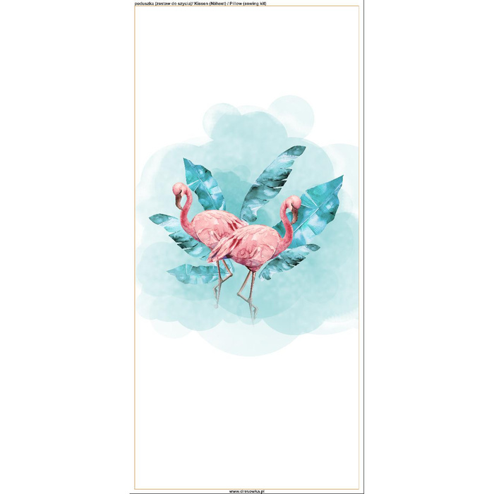 KISSEN 45x45 - FLAMINGOS Ms. 2 - Baumwoll Webware - Nähset