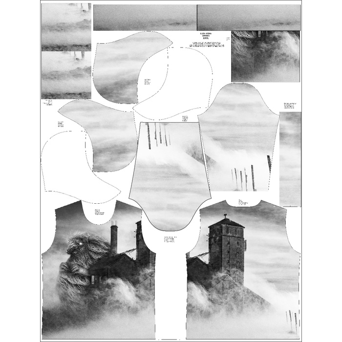 UNISEX HOODIE (HYDRA) - ZAWIEJEC BEAST - sewing set