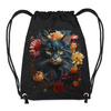 TURNBEUTEL - ANIMALS MANDALA wz.7 (cat) - klein