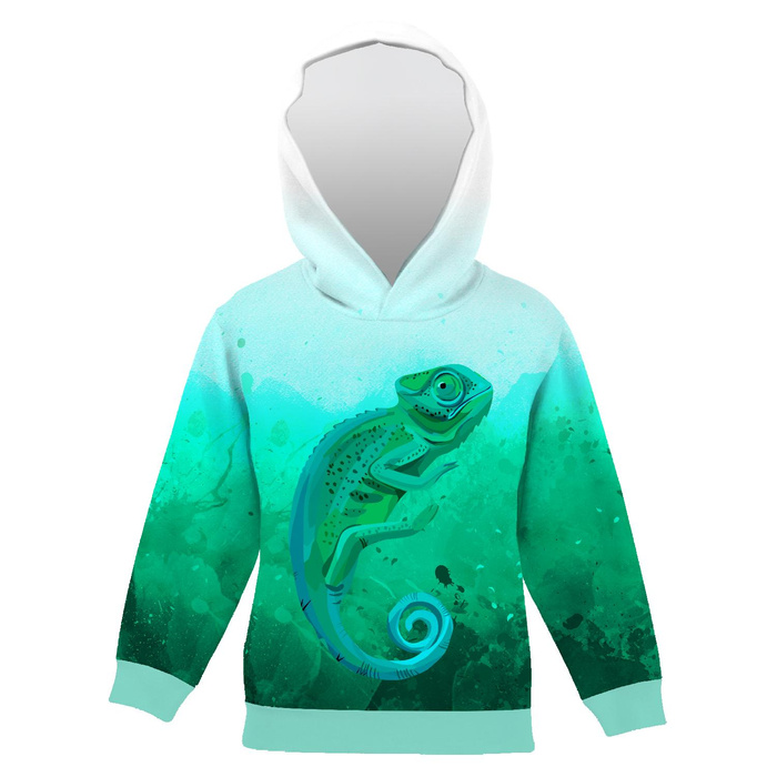 KID'S HOODIE (ALEX) - CHAMELEON - looped knit fabric (110/116)