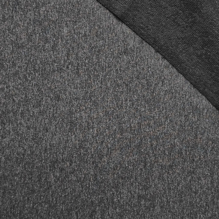 French Terry mit Elasthan - MELANGE GRAPHIT (D-08)