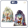Dárkové pytlíky - CHRISTMAS REINDEER - Sada šití- VELKÝ