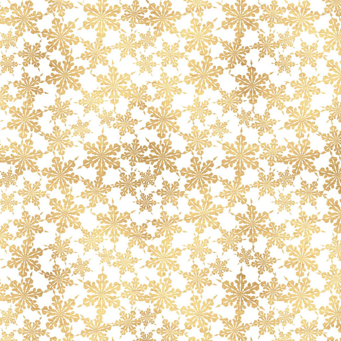 GOLDENE PAPIER SCHNEEFLOCKEN (WEIßE WEIHNACHTEN) - Webware für Tischdecken