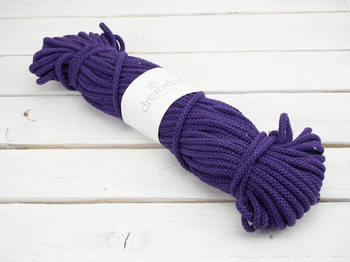 Baumwollkordel Knäuel - rund, 8mm - LILA (PLUM)