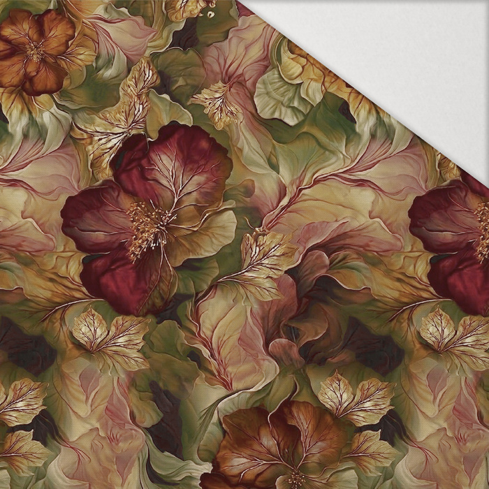 AUTUMN FLOWERS WZ. 23 - Hydrophobic brushed knit