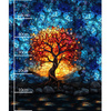 STAINED GLASS WZ.6 - panel (60cm x 50cm) tkanina wodoodporna