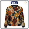 BOMBERKA DAMSKA (KAMA) - AUTUMN FLOWERS WZ. 26 - zestaw do uszycia