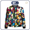 WOMEN’S BOMBER JACKET (KAMA) - FACES PAT. 1 - sewing set S