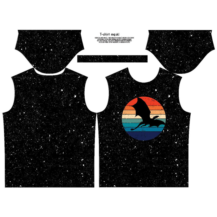 HERREN T-SHIRT - DRAGON M. 2 / schwarz - Single Jersey ITY