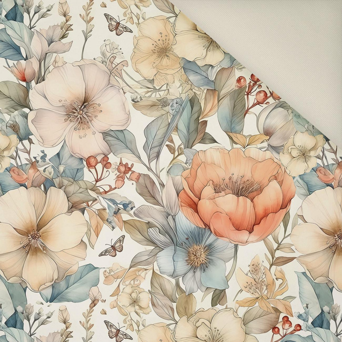 PASTEL FLOWERS WZ.15- Polster- Velours