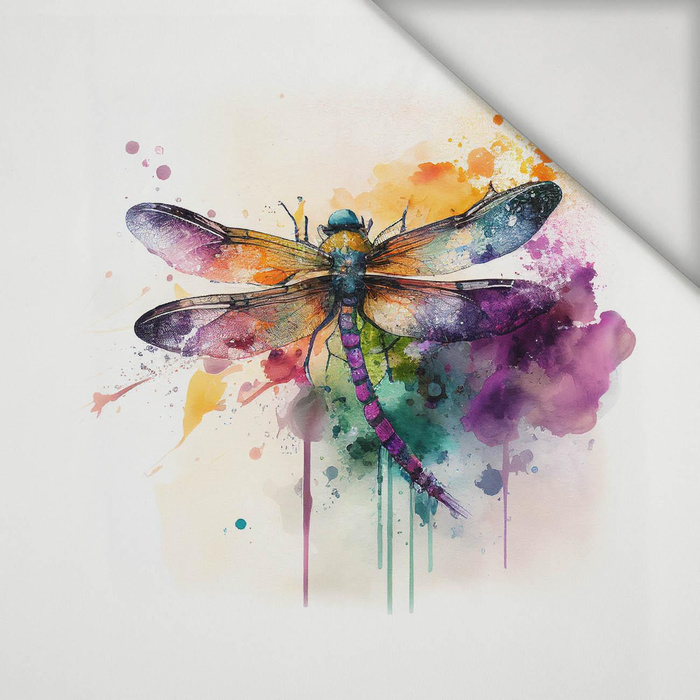 WATERCOLOR DRAGONFLY - panel (75cm x 80cm) lycra 300g